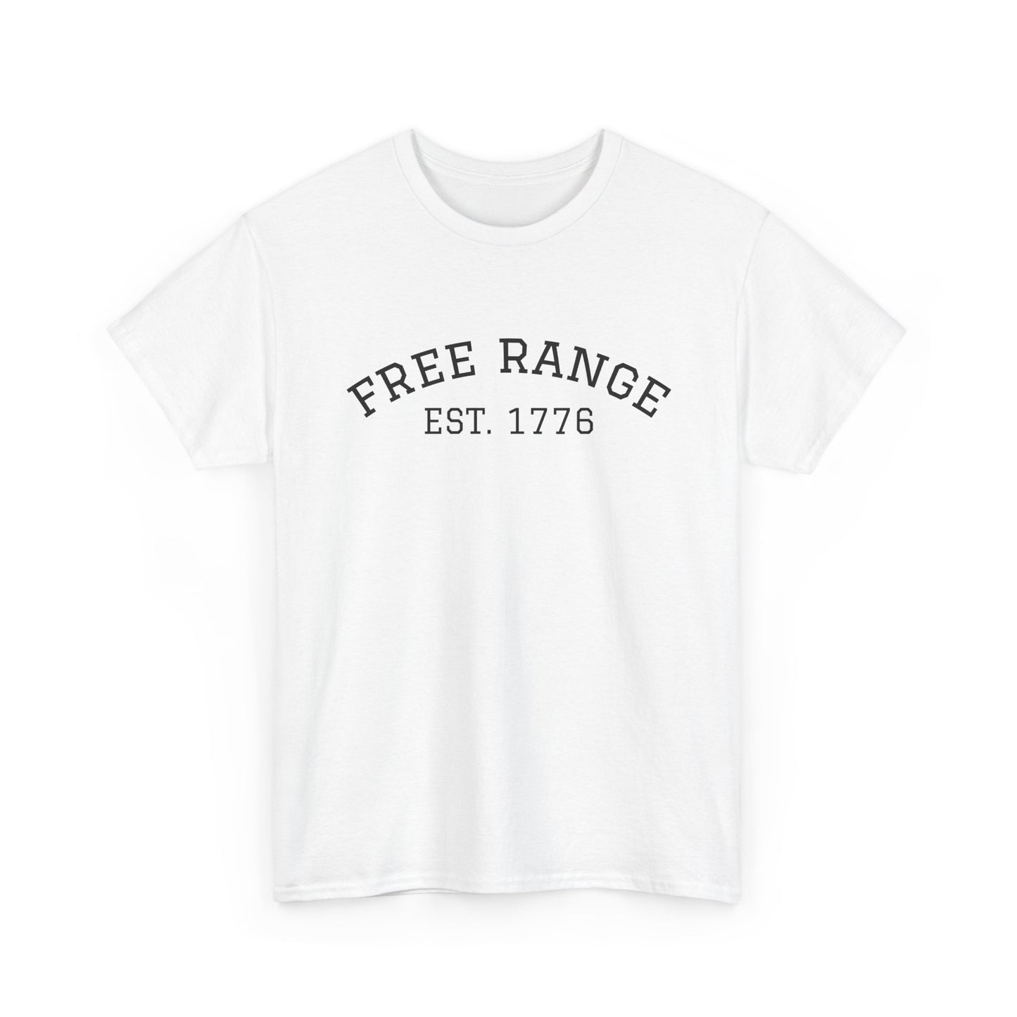 Unisex Heavy Cotton Tee - Free Range, Nature Lover Gift, Casual Top, Adventure Gear, Outdoor Enthusiast Apparel