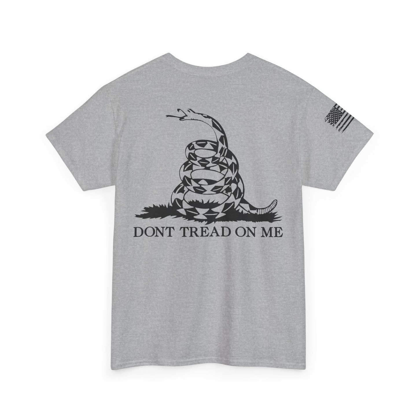 Patriotic Unisex Heavy Cotton Tee, Vintage American Tee, Freedom Shirt, Independence Day Gift, Political Statement Tee, Gadsden Flag Shirt