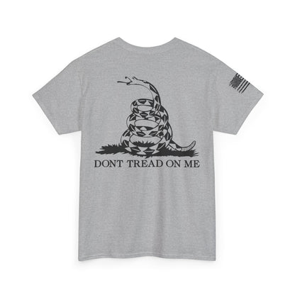 Patriotic Unisex Heavy Cotton Tee, Vintage American Tee, Freedom Shirt, Independence Day Gift, Political Statement Tee, Gadsden Flag Shirt