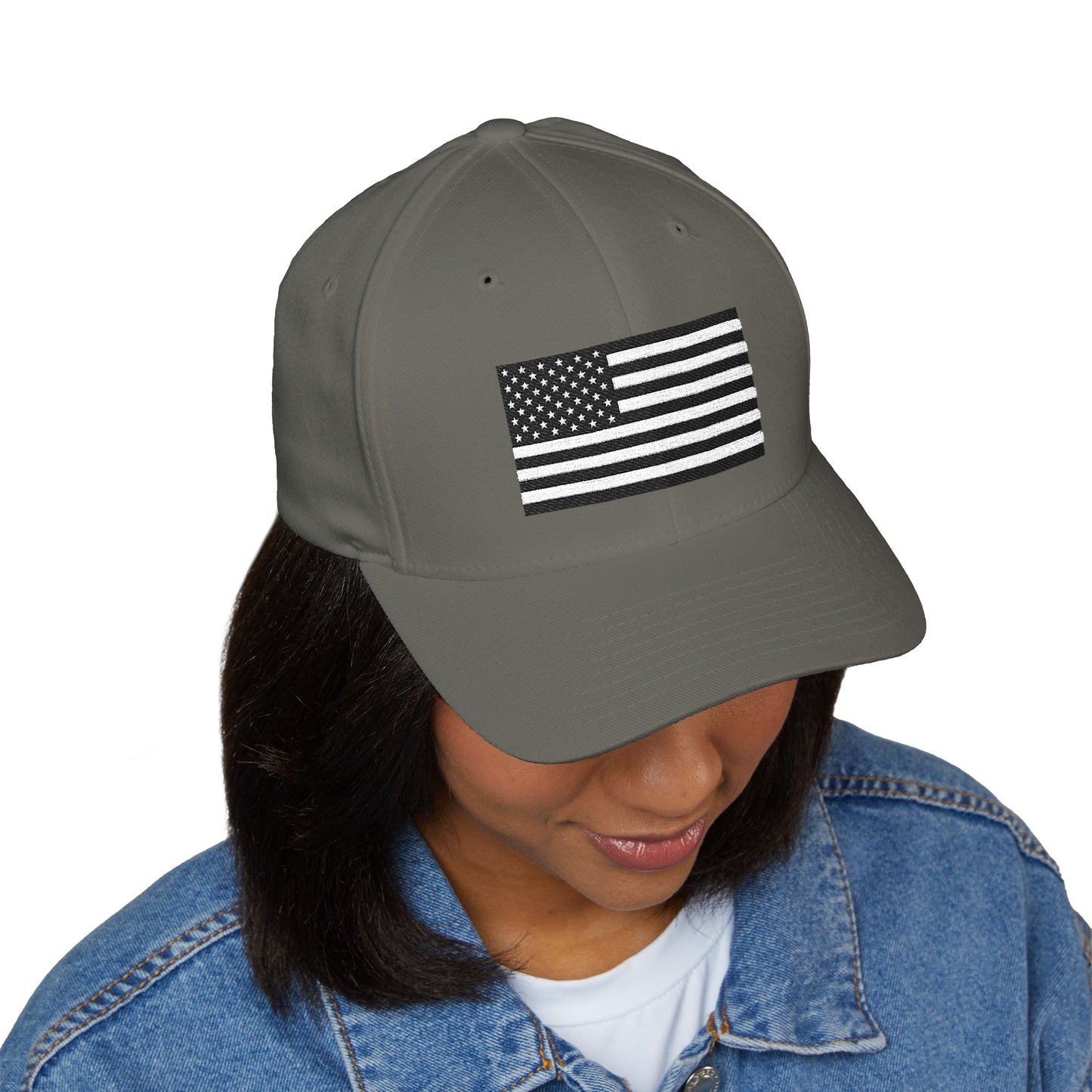 Embroidered American Flag Cap