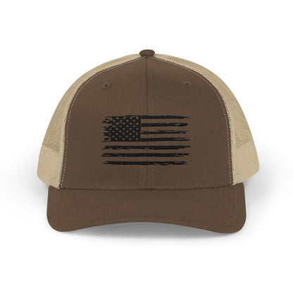 American Flag Snapback Trucker Cap