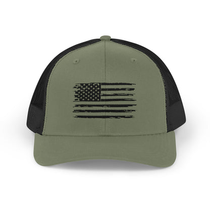 American Flag Snapback Trucker Cap