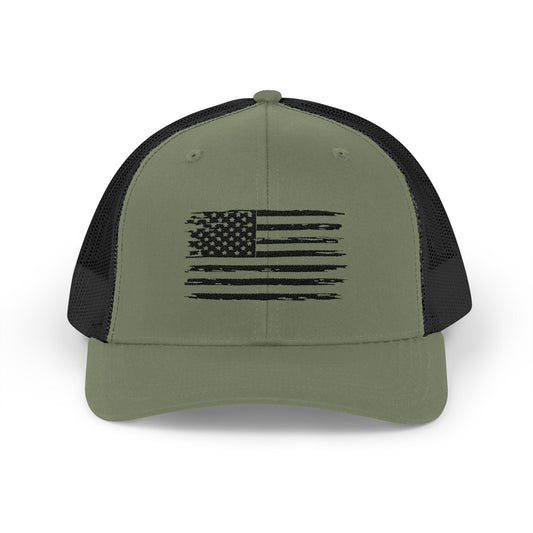 American Flag Snapback Trucker Cap