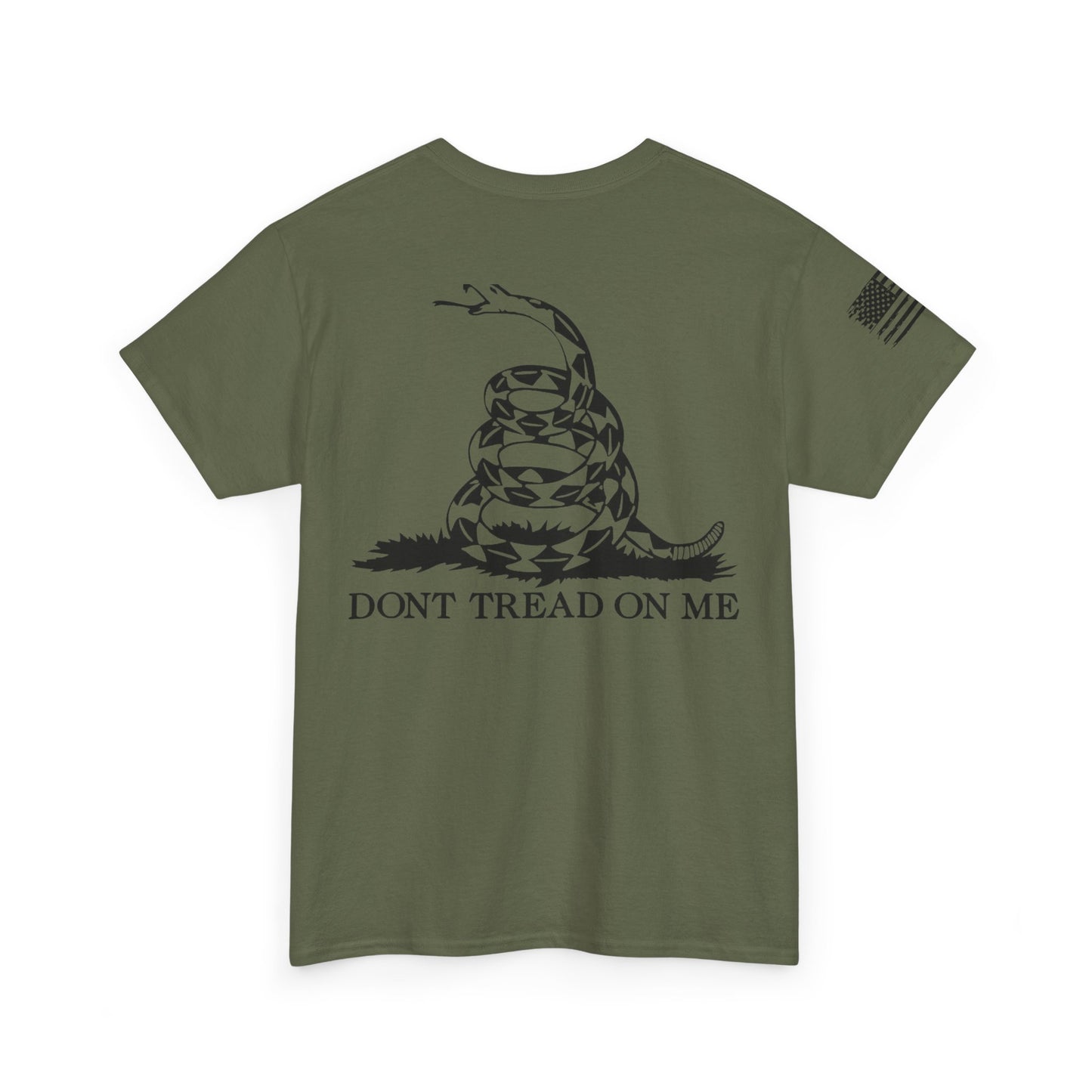 Patriotic Unisex Heavy Cotton Tee, Vintage American Tee, Freedom Shirt, Independence Day Gift, Political Statement Tee, Gadsden Flag Shirt