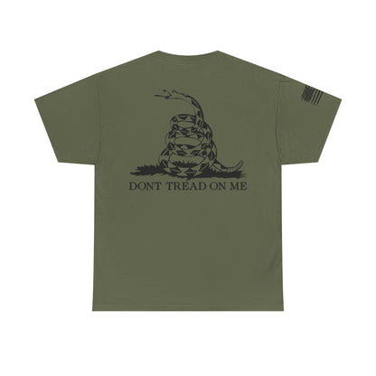 Patriotic Unisex Heavy Cotton Tee, Vintage American Tee, Freedom Shirt, Independence Day Gift, Political Statement Tee, Gadsden Flag Shirt