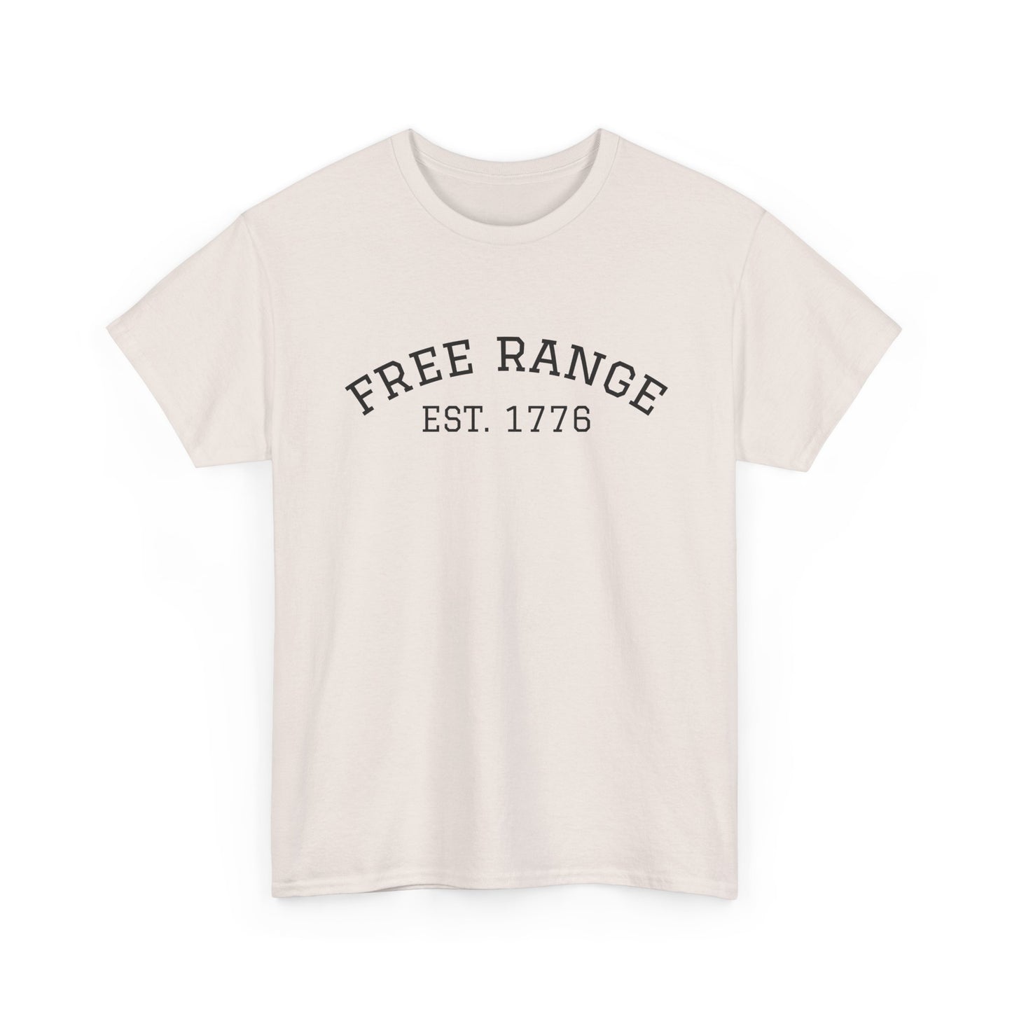 Unisex Heavy Cotton Tee - Free Range, Nature Lover Gift, Casual Top, Adventure Gear, Outdoor Enthusiast Apparel