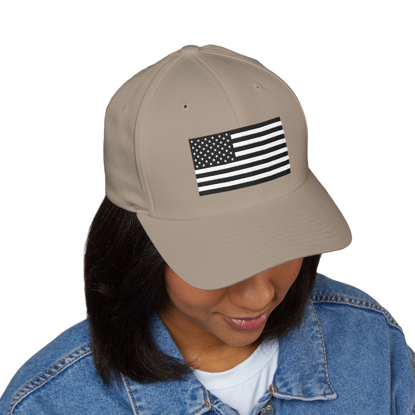 Embroidered American Flag Cap