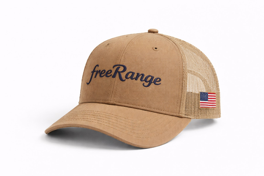 freeRange Orange Heritage Trucker Hat